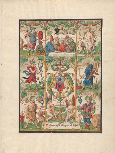 Classical Allegory with the Arms of the Ochsenfelder by Virgil Solis