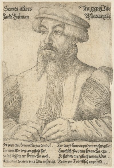 Portrait of Jakob Baumann by Virgil Solis