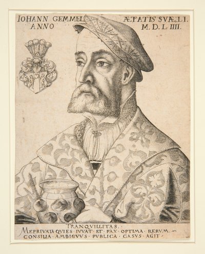 Portrait of Joannes Gemmel by Virgil Solis