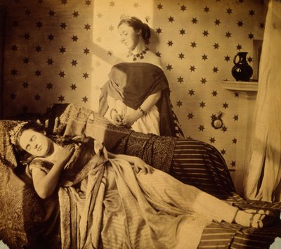 Photographic Study of Isabella Grace and Clementina Maude, c.1853-4 by Viscountess Hawarden