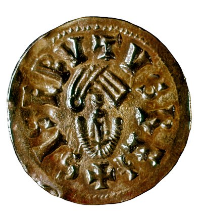 Tremissis of King Sisenand, cast in Caesaraugusta, Spain, 7th century by Visigothic