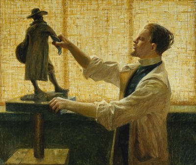 The Sculptor Carl Eldh in his Studio, 1908 by Vitalis Nyberg