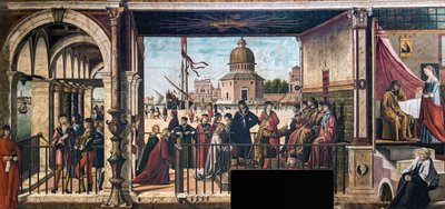 Arrival of the English Ambassadors at the Court of the King of Brittany, 1495-1500 by Vittore Carpaccio