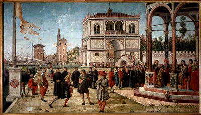 Cycle of the Life of Saint Ursula, Third Episode: The Return of the Ambassadors to the King of England by Vittore Carpaccio