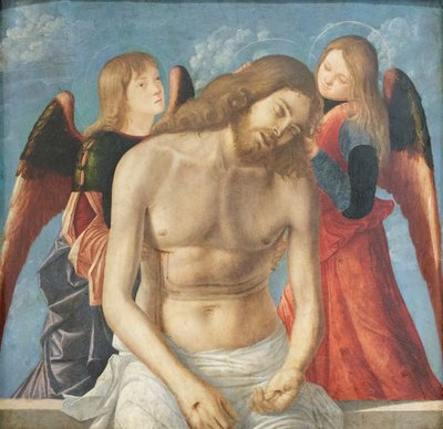 Dead Christ Supported by Two Angels by Vittore Carpaccio