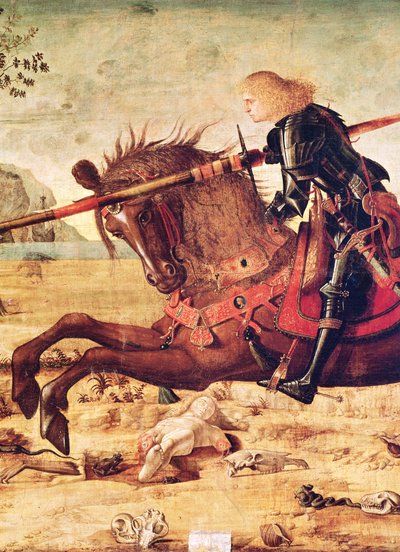 St. George Killing the Dragon (detail), c.1502-07 by Vittore Carpaccio