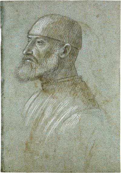 Head of Bearded Man Wearing a Cap, in Profile to the Left by Vittore Carpaccio