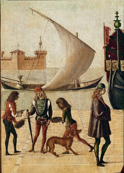 Legend of st Ursula: detail arrival of the Ambassadors by Vittore Carpaccio