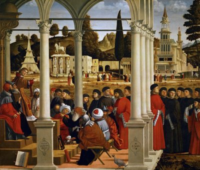 Saint Stephen before the High Priest and Elders of the Sanhedrin by Vittore Carpaccio