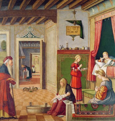 The Birth of the Virgin by Vittore Carpaccio
