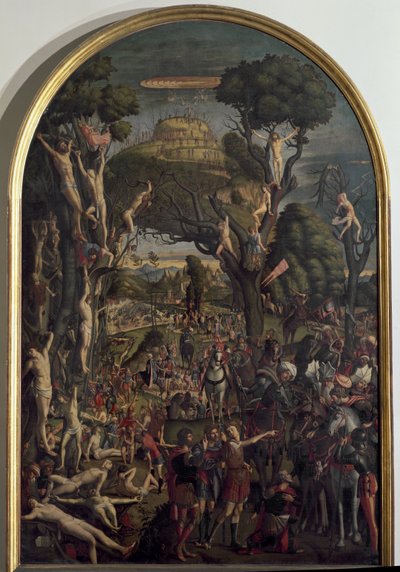 The Crucifixion of the Ten Thousand Martyrs on Mount Ararat by Vittore Carpaccio