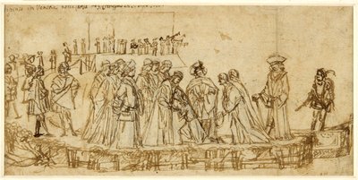 The English Prince Conan taking leave of his father by Vittore Carpaccio