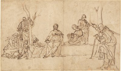 The Madonna and Child with Saints in a Landscape (Sacra Conversazione) by Vittore Carpaccio