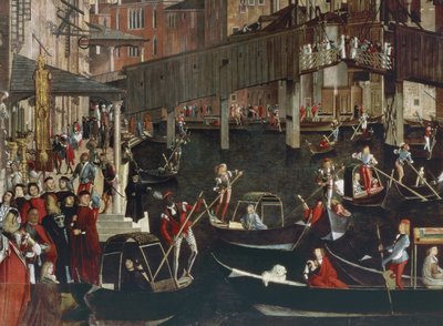The Miracle of the Relic of the True Cross at the Rialto Bridge by Vittore Carpaccio