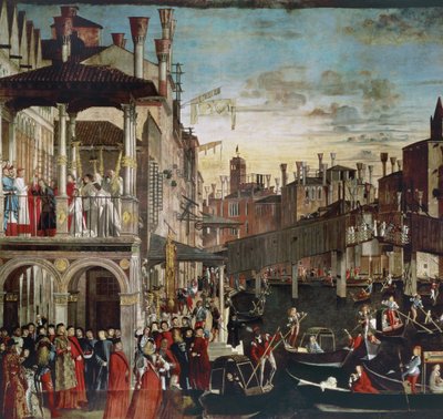 The Miracle of the Relic of the True Cross on the Rialto Bridge by Vittore Carpaccio