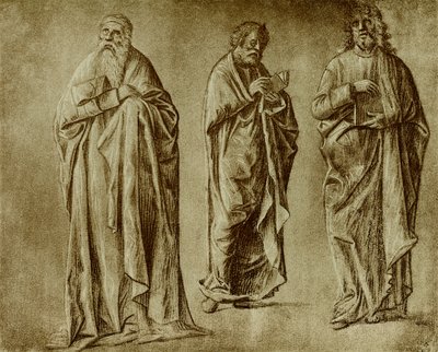 Three Figure Studies for Saints by Vittore Carpaccio