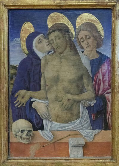 Christ in Pity with the Virgin and Saint John the Evangelist, c.1490-1500 by Vittorio Crivelli