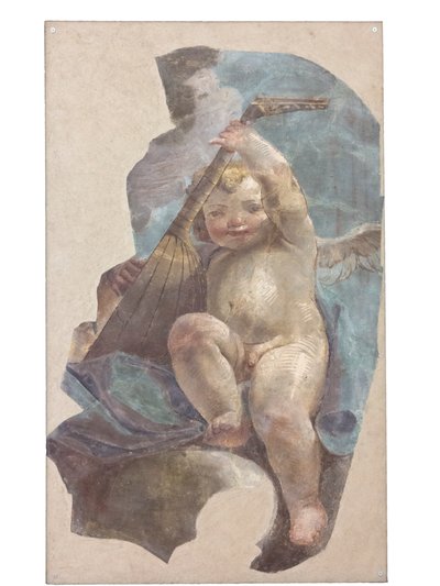 Frescos of angels, originally from St. Augustinus church by Vittorio Maria Bigari