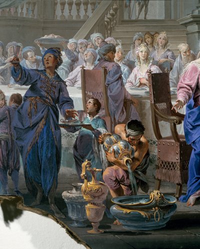 Marriage at Cana (detail) by Vittorio Maria Bigari