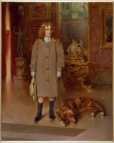 Memmi with the Dog by Vittorio Matteo Corcos