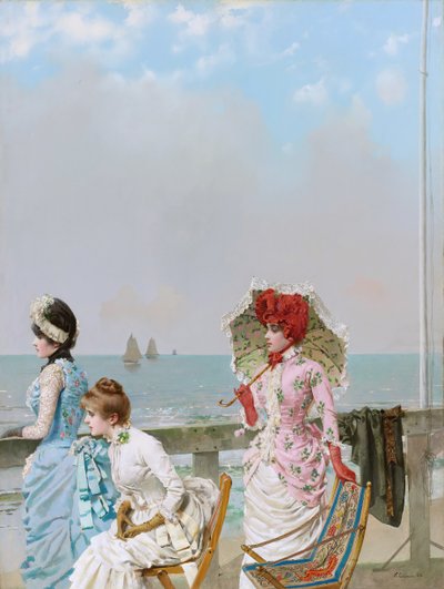Midday at the Sea by Vittorio Matteo Corcos