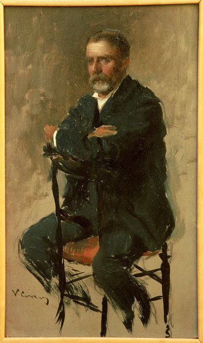 Portrait of Renato Fucini, Italian Writer by Vittorio Matteo Corcos