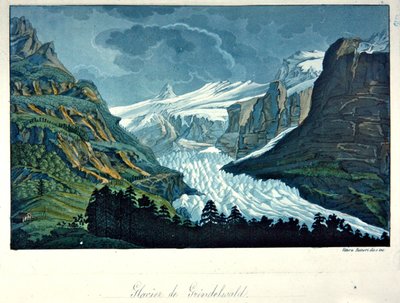Glacier of Grindelwald, illustration from 