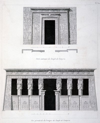 A Doorway and Gantry at the Temple of Tentyris by Vivant Denon