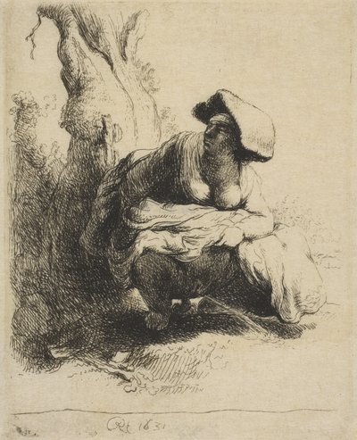 A Woman Making Water, late 18th-early 19th century by Vivant Denon