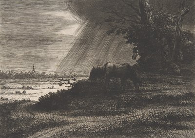 Landscape with Storm, 18th-Early 19th Century by Vivant Denon