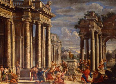 The Adoration of the Golden Calf by Viviano Codazzi