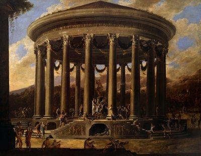 View of temple by Viviano Codazzi