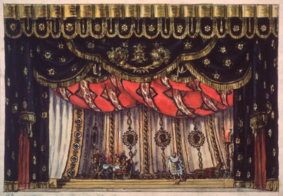Stage Design for the Play The Destroyer of Jerusalem by Arvid Jarnefelt by Vladimir Alexeyevich Shchuko