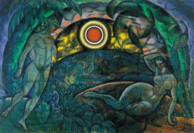 Adam and Eve, 1912 by Daniel Vladimir Baranoff Rossine