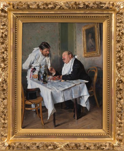 In a Restaurant by Vladimir Egorovic Makovsky