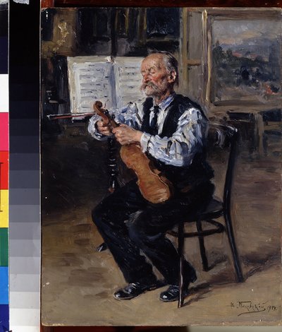 Luthier by Vladimir Egorovic Makovsky