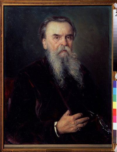 Portrait of the Collector I. Tsvetkov by Vladimir Egorovic Makovsky