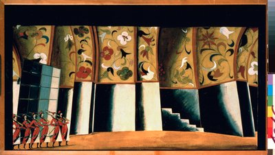 Preparatory decor for opera 