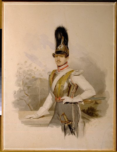 Portrait of Count Valentin Grigoryevich Stroganov by Vladimir Ivanovich Hau