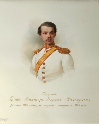 Portrait of Count Viktor Yegorovich Kankrin by Vladimir Ivanovich Hau