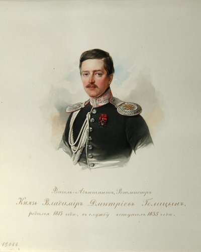 Portrait of Prince Vladimir Dmitriyevich Golitsyn by Vladimir Ivanovich Hau