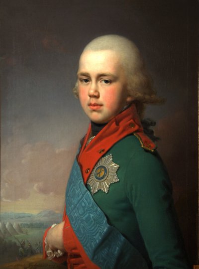 Portrait of Grand Duke Constantine Pavlovich of Russia, 1795 by Vladimir Lukich Borovikovsky