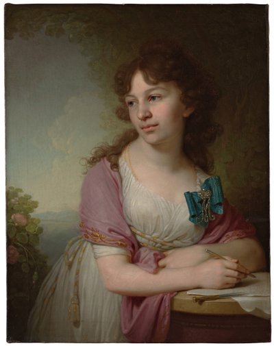 Portrait of Princess Yekaterina Alexeyevna Dolgorukova, née Countess Vasilyeva (1798) by Vladimir Lukich Borovikovsky