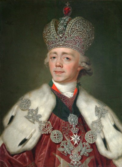 Portrait of the Emperor Paul I of Russia by Vladimir Lukich Borovikovsky