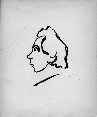Portrait of the Poet Velimir Khlebnikov by Vladimir Mayakovsky
