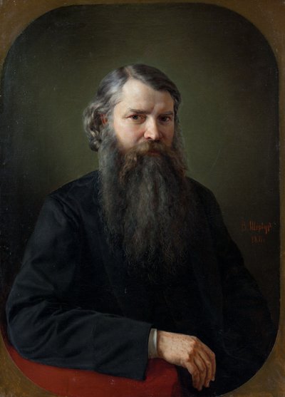Portrait of Ivan Yegorovich Zabelin by Vladimir Ossipovitch Sherwood