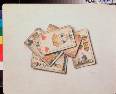 Playing Cards, Still Life by Vladimir Pavlovich Sokolov