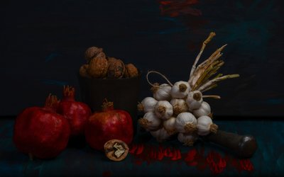 Rustic Harvest Still Life by Vladimir Pavlovskyy