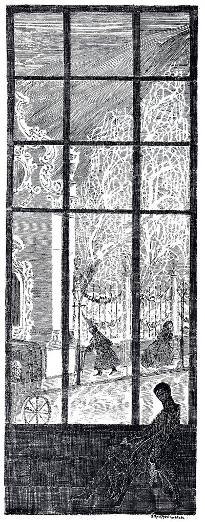 Illustration for The Round Dance of Seasons by K. Balmont by Vladimir Petrovich Drittenpreis