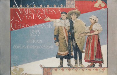 Poster for the Ethnographic Exhibition by Vojtech Hynais